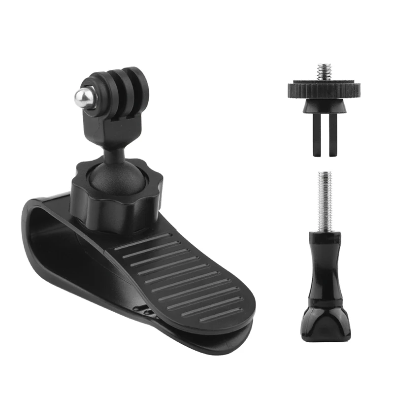 1 PCS Action Camera Car Sun Visor Mount Action Camera Accessories Black Plastic For ACTION 4 Insta360 X3 With 1/4 Inch Adapter