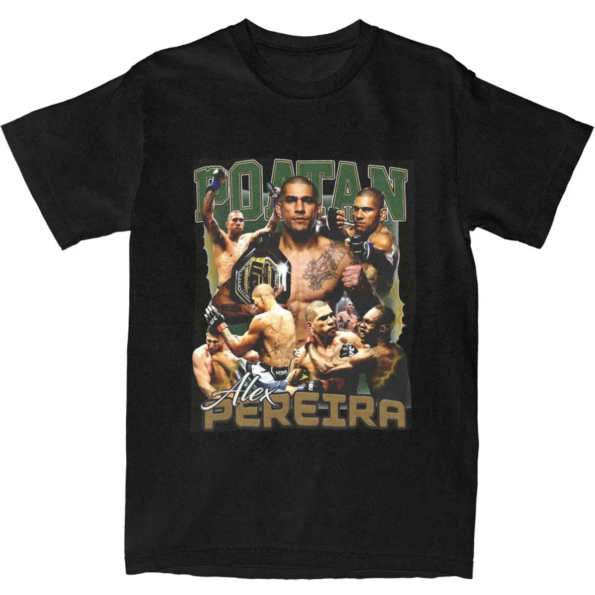 Oliveira Conor Pereira T Shirt Summer Fighting Boxer Y2K Fun T-Shirts Cotton Tshirt For Men Short-Sleeved Casual Clothing