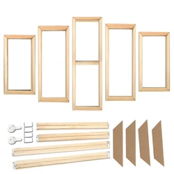 5 Modular Canvas painting wooden frame poster Frame Wall Poster Photo Frame Hang Prints Oil Painting Diy Frame Home Decor