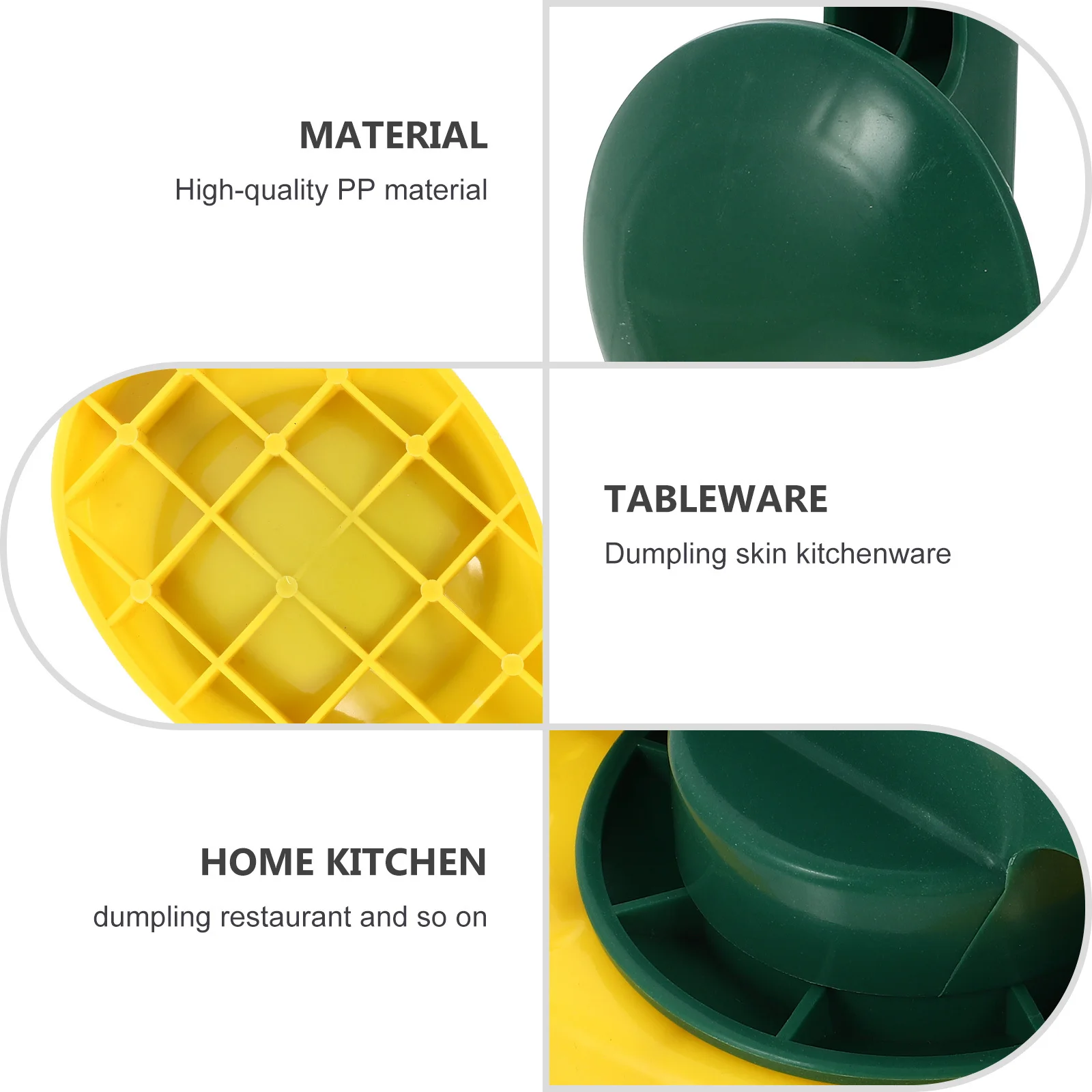 

Dumpling Wrappers Maker Dough Presser Manual Plastic Mold Kitchen Making Tool Pizza Cutter