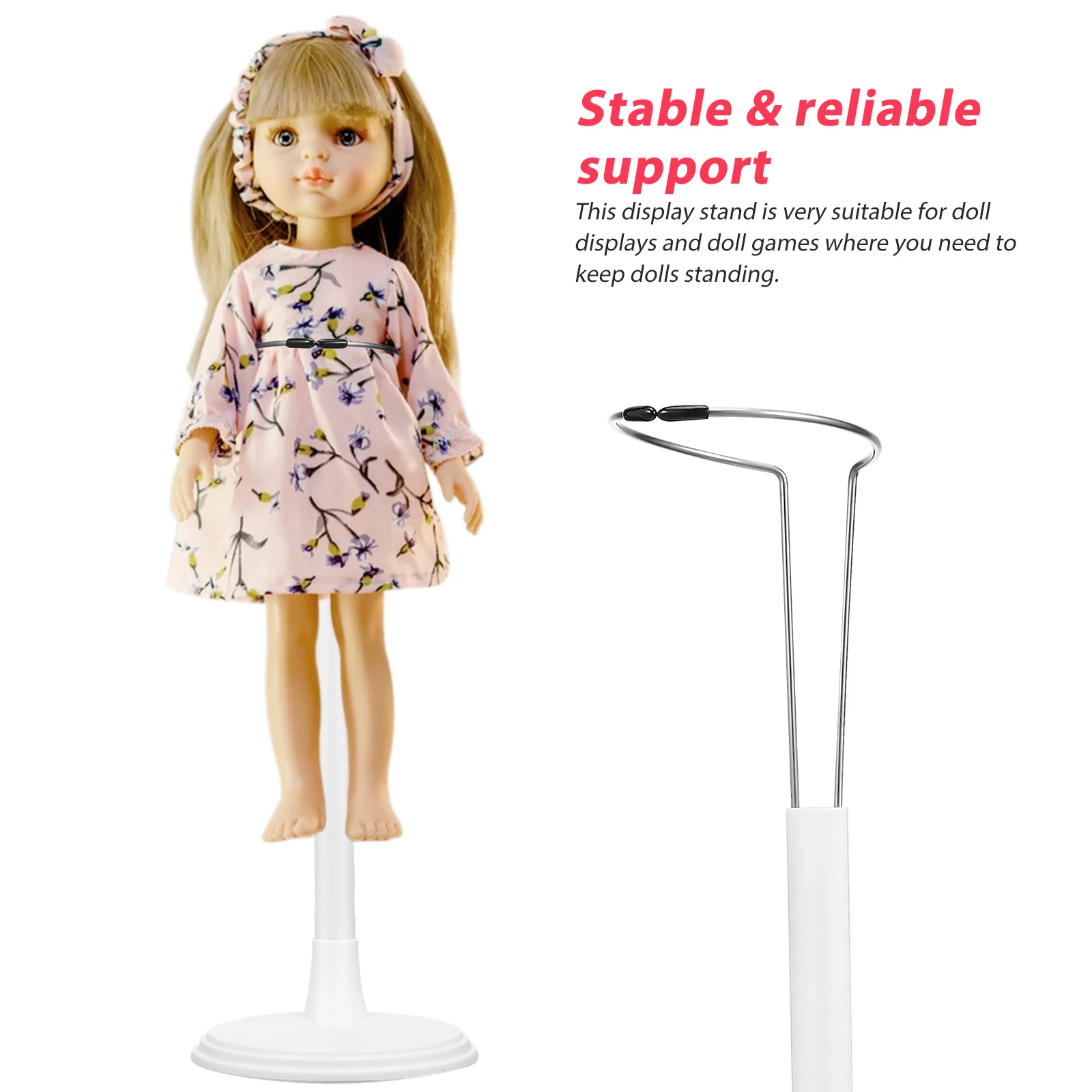 4 Pcs Ornament Stand Standing Rack Girls Household Displaying Toys Dolls Shop Supplies Crochet Action Figure Stands For