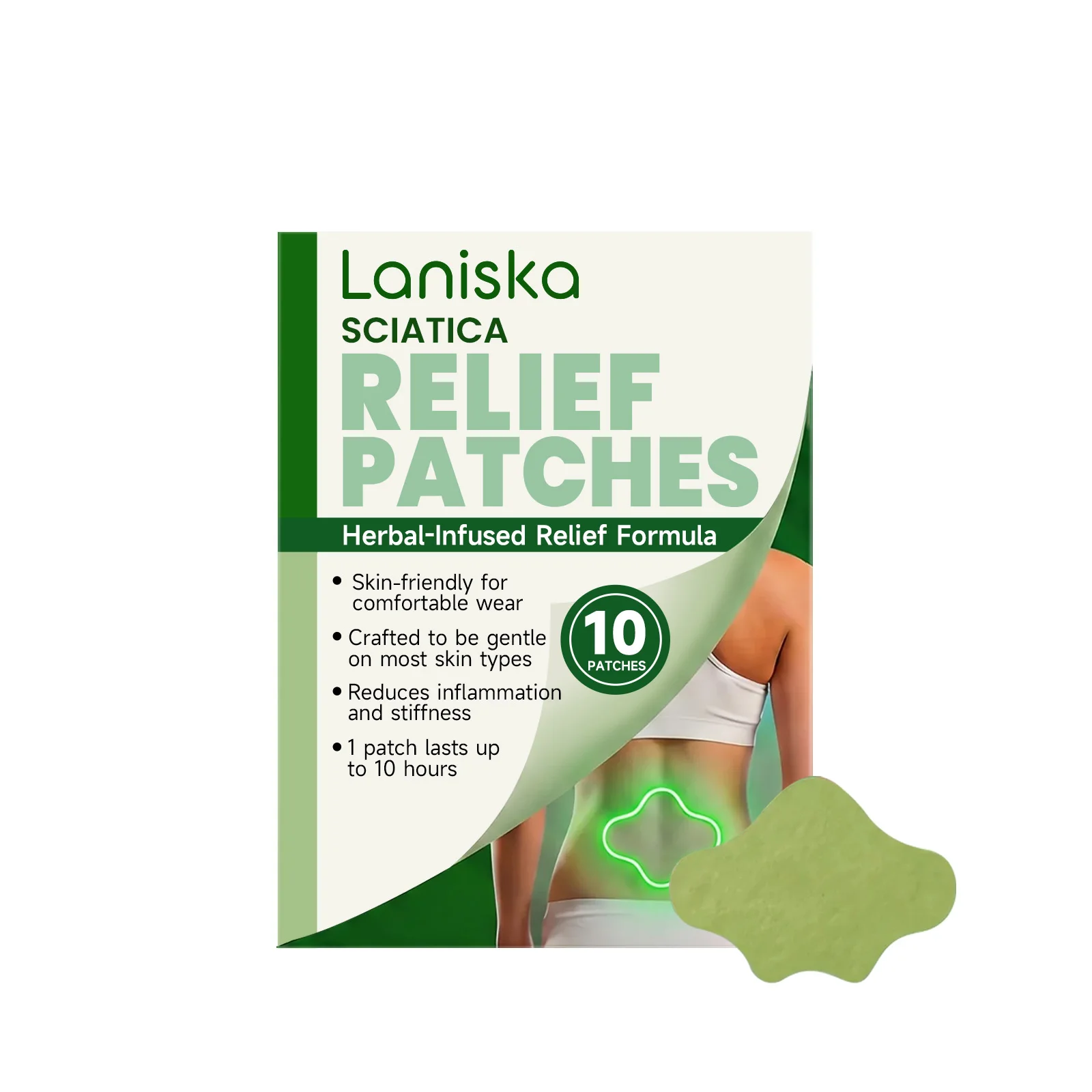 Mugwort Soothing Patch Helps Ease Joint Stiffness Muscle Relaxation Delivers Gentle Soothing Comfort For Neck Back Knees 10pcs
