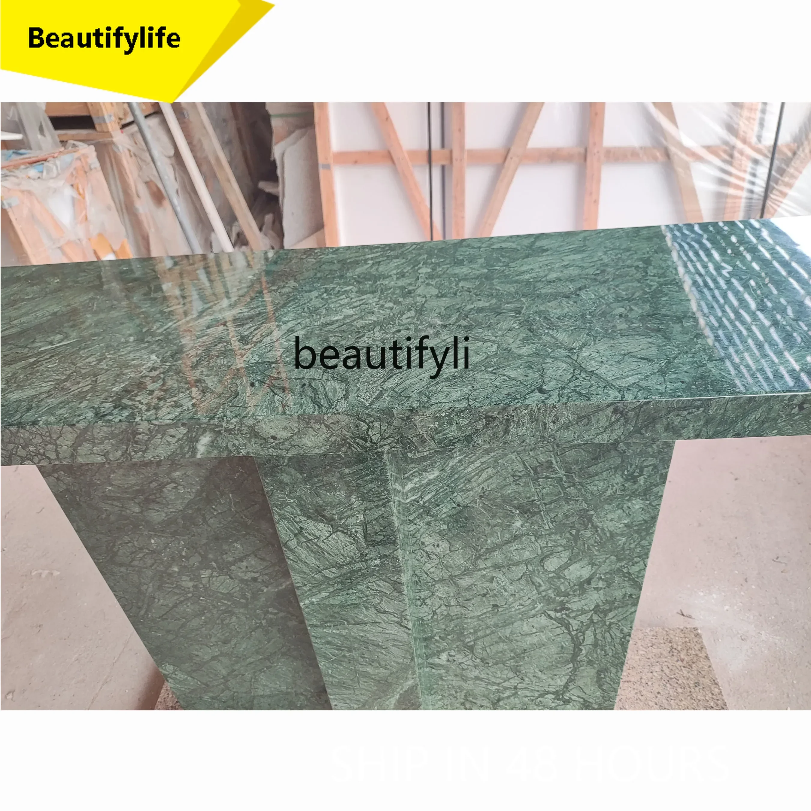 

a13 Y16 Итальянский светлый роскошный мраморный входной столик у настенной полке, простой бытовой орнамент, край нескольких