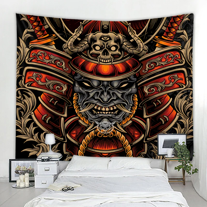 Japanese ukiyo-e ghost illustration tapestry wall hanging psychedelic art tapestry wall cloth mandala bohemian tapestry