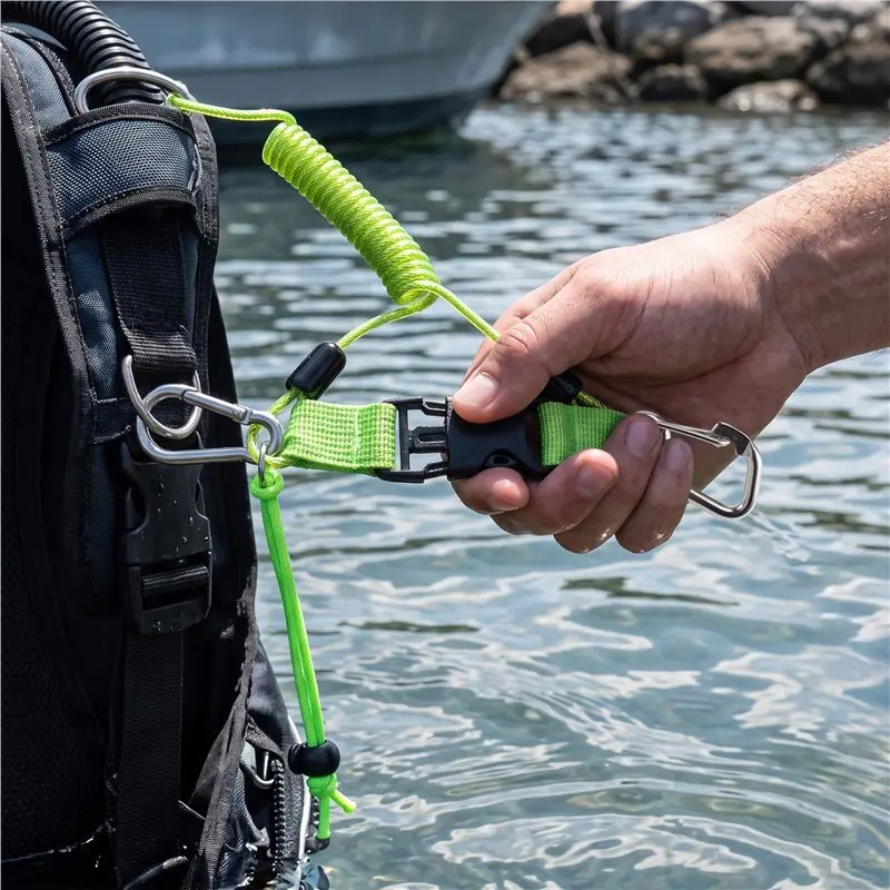 Cooking Appliances Diving Camera Spring Rope Diving Anti Lost Hook Spring Rope Coiled Lanyard For Diving Outdoor Climbing A