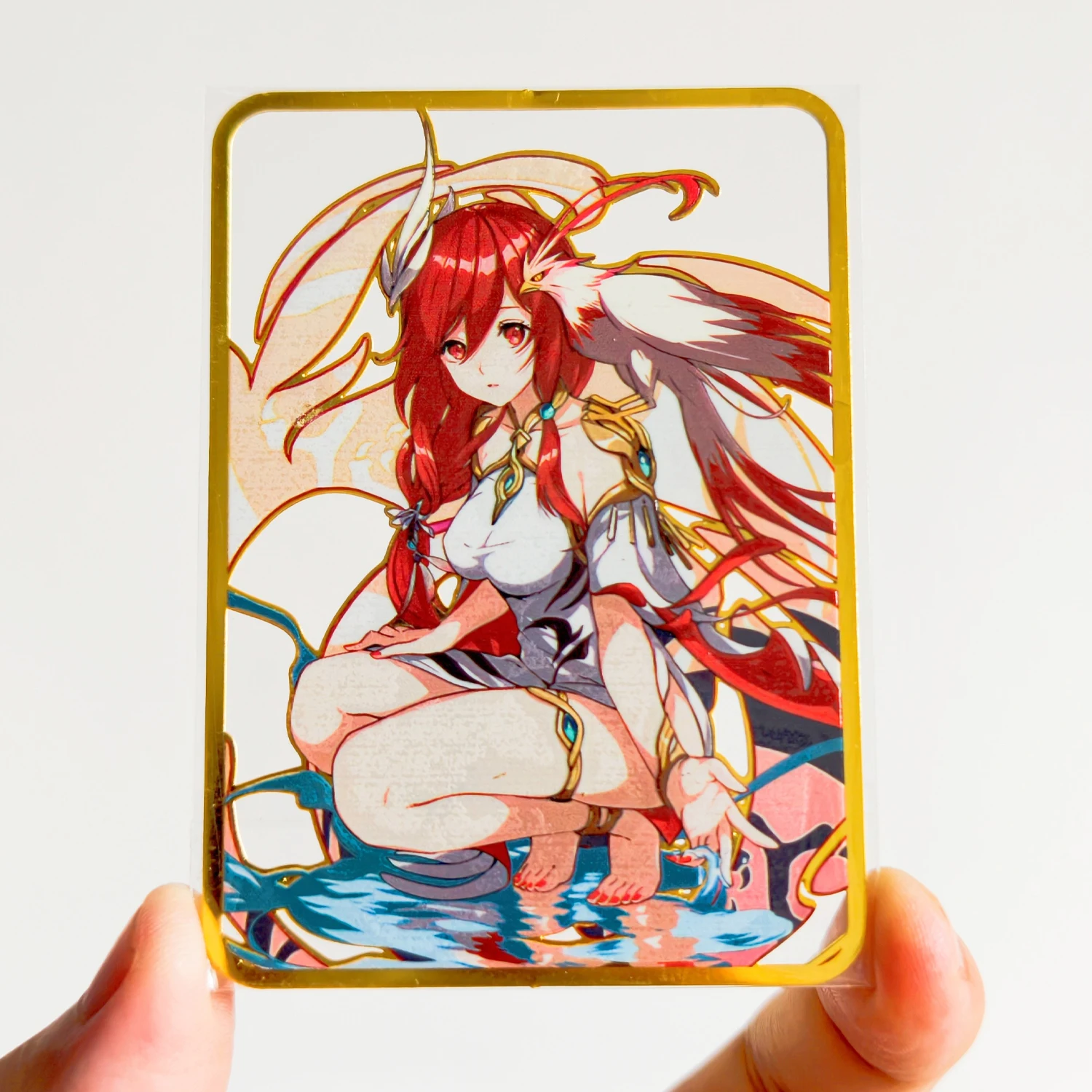 Diy Self Made Goddess Story Honkai Impact 3 Fu Hua Collection Card Metal Card Raiden Mei Anime Cards Gift Toys