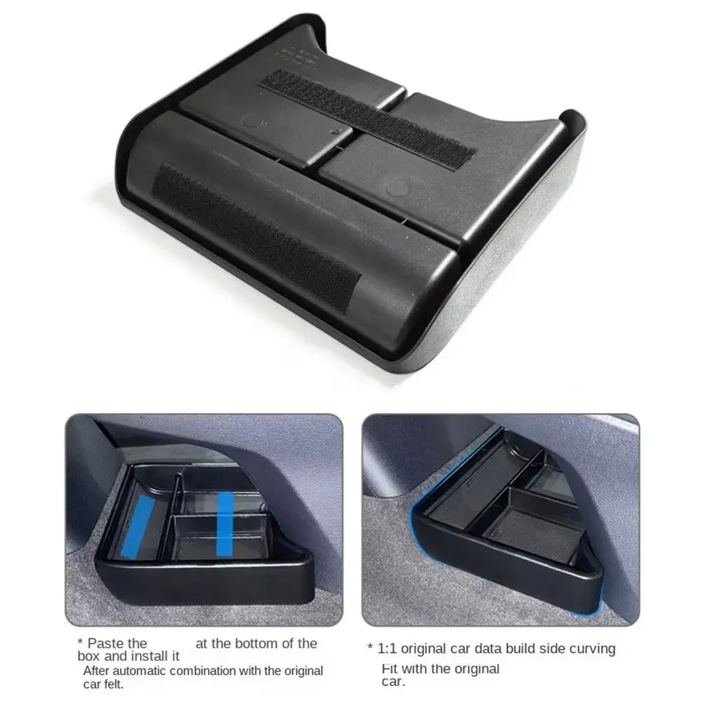 Car Center Console Armrest Storage Box Trims Tray For Volkswagen VW ID.4 ID4 ID 4 CROZZ Interior Organizer Storage Box