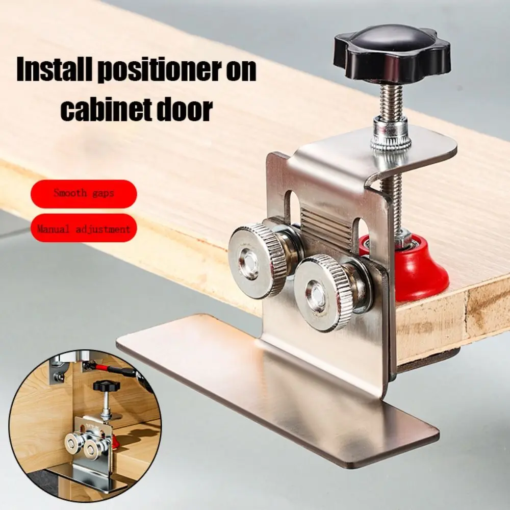 Adjustable Installations Cabinet Door Tool Professiona Precise Cabinet Door Mounting Jig Stainless Steel Quick Positioning Tool