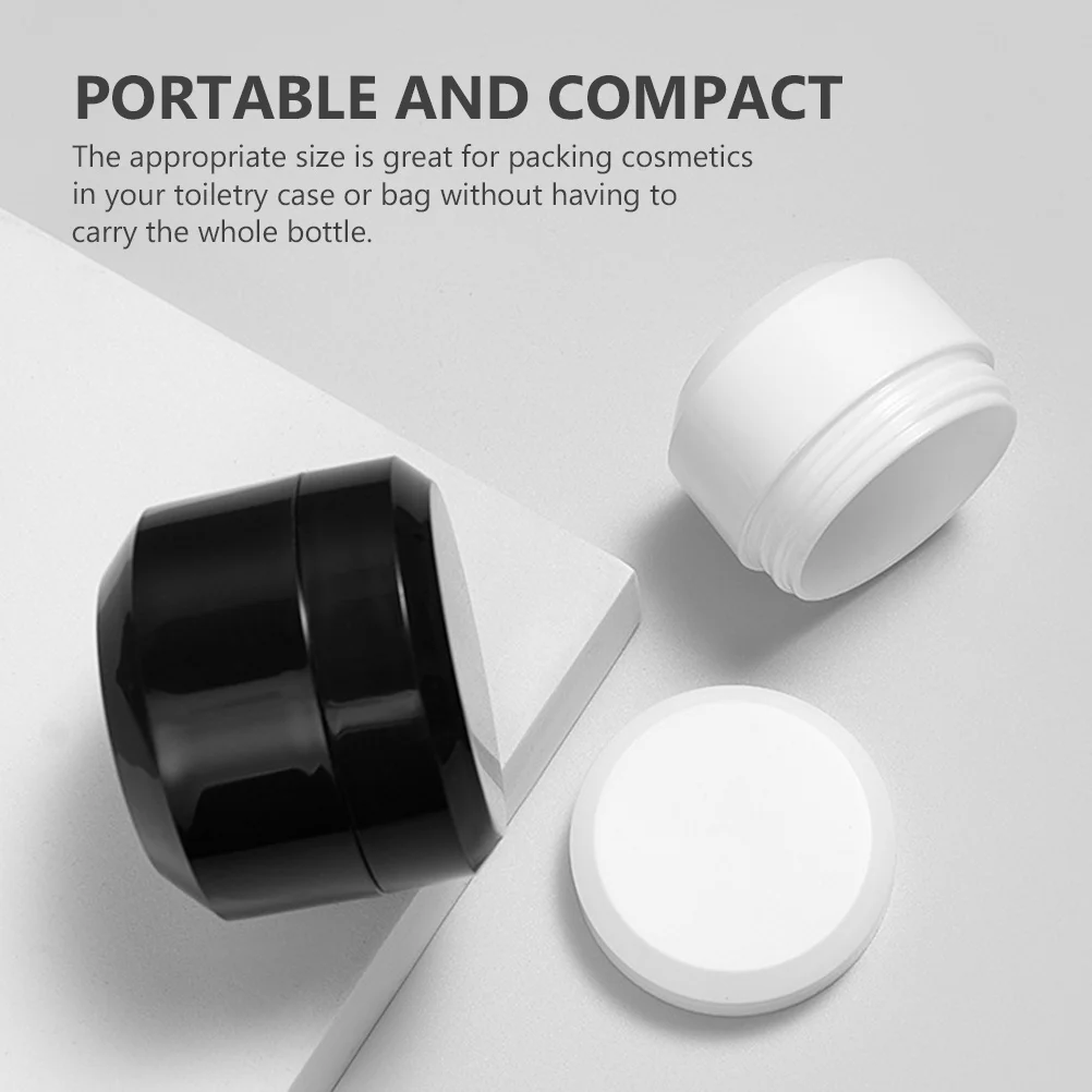 8pcs 아이 크림 병 여행용 재사용 가능한 소형 화장품 병 리필 가능 페이스 크림 용기 다목적 하위 포장