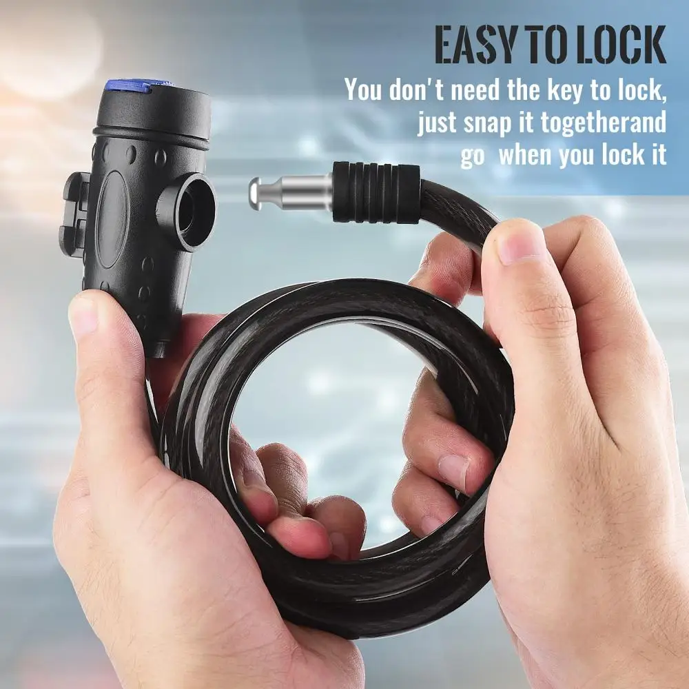 DOMEN Bicycle  Anti-Theft Chain Lock Bike Portable Metal Steel With 2Keys Safety Lock Motorcycle Bike Lock Bicycle Accessories
