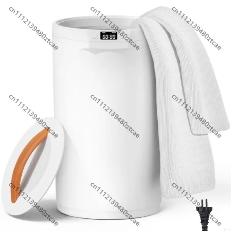 20L Towel Warmer with LED Display Timer Even Heating Auto Shut Off Safe Bathroom Use