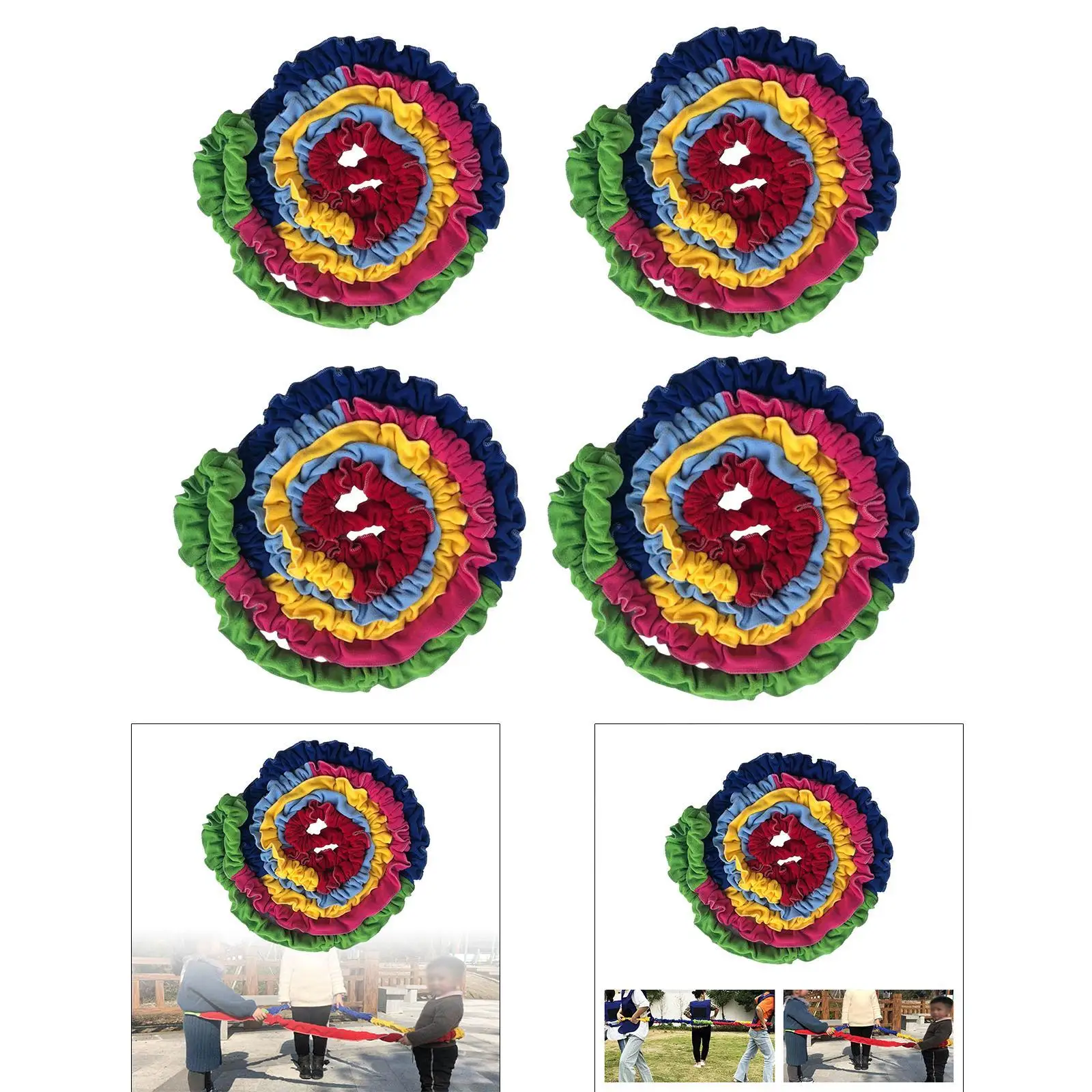 

Elastic tow rope for cooperative play in garden environments