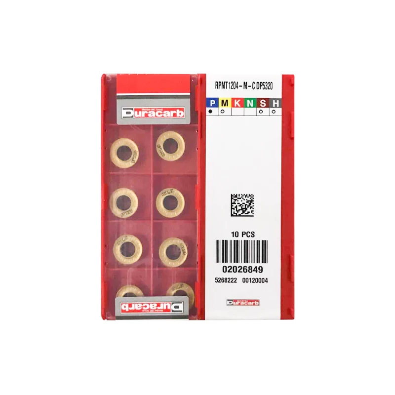 

10pcs Duracarb RPMT RPMW RPMT0802 RPMT10T3MO RPMW1003MO RPMT1204 M-C MR DP5320 DP5420 TRP EMR CNC Lathe Carbide Milling Inserts