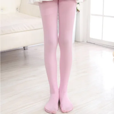 ถุงน่องเด็กบัลเล่ต์ Dance Tights สําหรับถุงน่องหญิงเด็กกํามะหยี่สีขาว Pantyhose ถุงน่องสาว Tights Pantyhose เด็ก