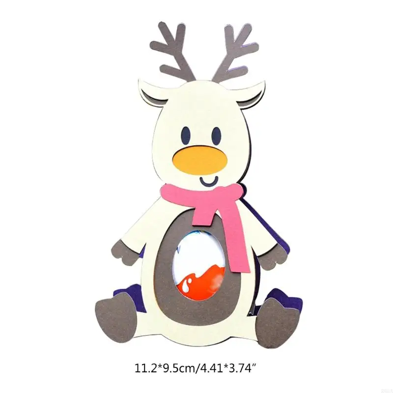 R66A Christmas Reindeer Chocolate Metal Cutting Dies stencil DIY อัลบั้มอัลบั้มการทำอัลบั้ม