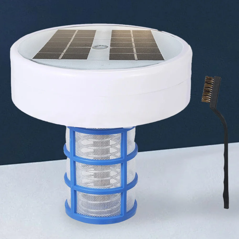 Solar Copper Pool Ionizer with RGB Lights Reduces Chlorine by 85 Percent for Clean Pools