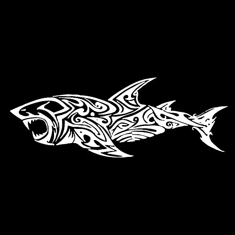 Fish Tattoo Shark Decor Art Vinyl Car Sticker Decal.