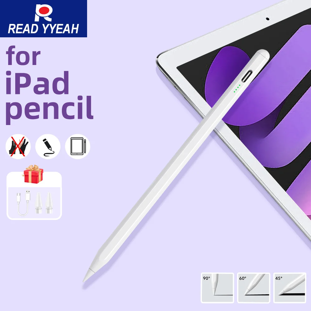 

For Apple Pencil Stylus Pen iOS Tablet Touch Pen With Palm Rejection For iPad 10 iPad Pro 11 1-4 Pro 12.9 3-6 Air 3 4 5