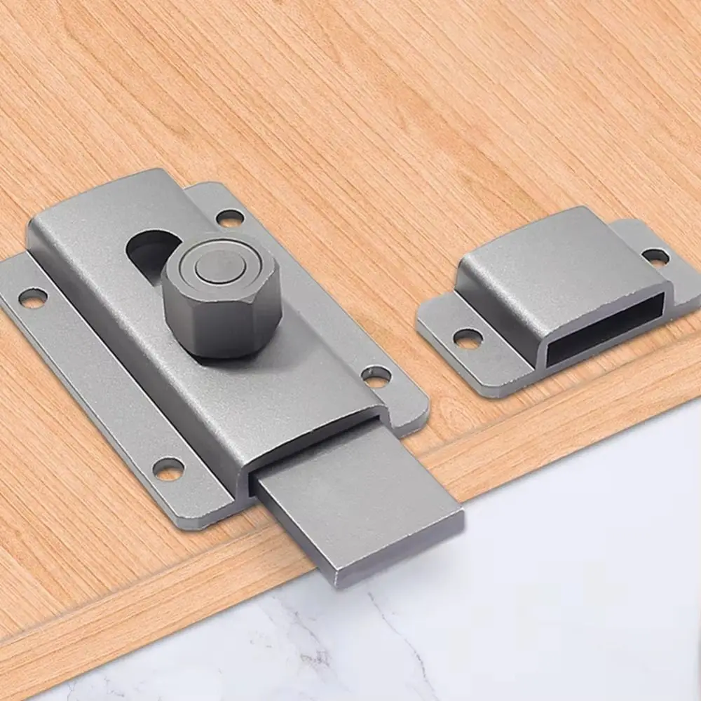 

Small Aluminum Alloy Door Lock Anti-theft Anti-lock Security Bolt Lock Versatile Use Smooth Edges Door Lock Buckle Barn Doors