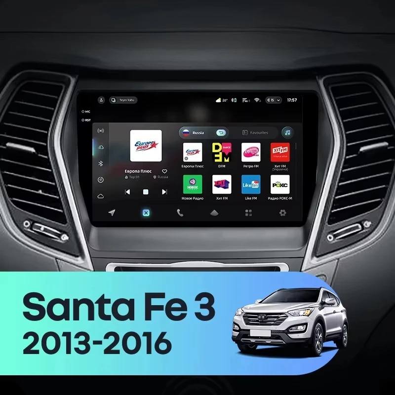 TEYES CC4 PRO For  Santa Fe 3 2013 - 2016 CarPlay Android Auto 2DIN Autoradio Car play Radio Multimedia Stereo