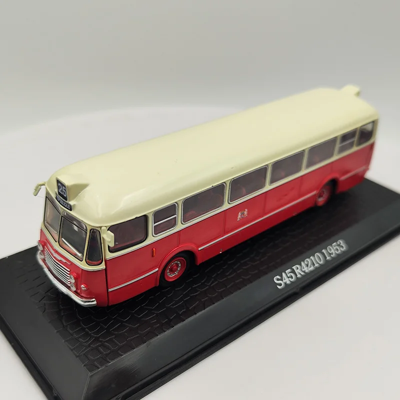 1:72 Scale Diecast Alloy S45 R4210 Bus 1953 Toys Cars Model Classics Nostalgia Adult Collection Souvenir Gifts Static Display