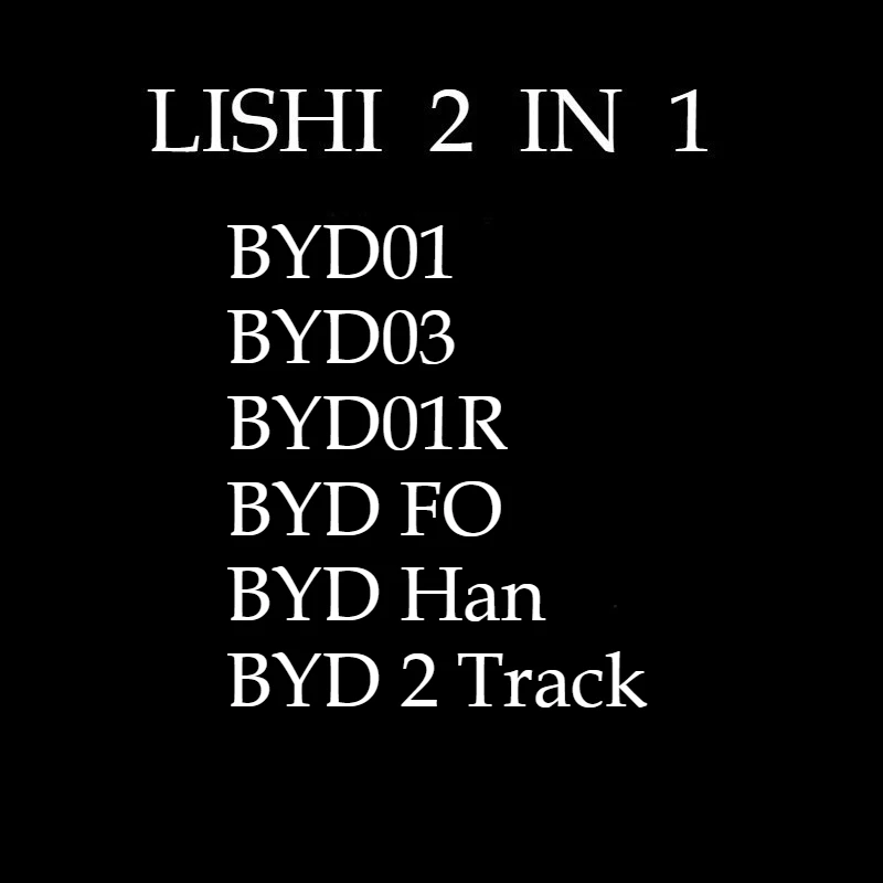 

1PCS Tool Lishi 2in1 for BYD01/BYD03/BYD01R/BYD FO/BYD Han /BYD 2 Track /Pick for BYD Han Song L Tengshi Lockpick Decoder Tang