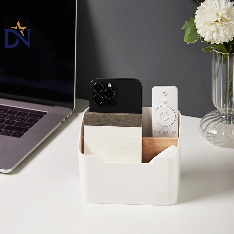 Remote Control Organizer TV Remote Holder For Table Multipurpose Desktop Storage Box Bedroom Living Room Organizer