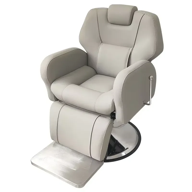 Modern Design Adjustable Height Seats Professional Salon Electric Reclining Barber Chair