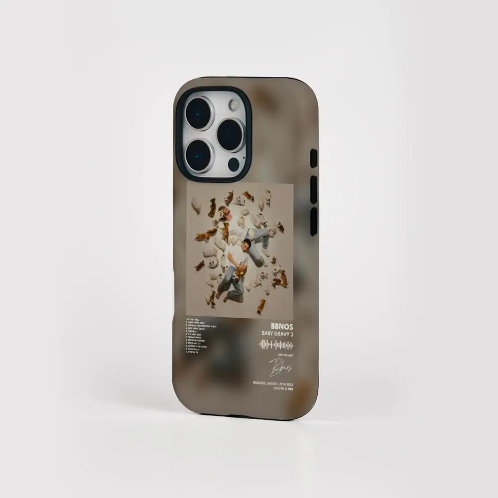 حافظة هاتف لهاتف آيفون 17 16 15 14 13 12 Pro Max Plus لامعة عالية الدقة بطبقة مزدوجة غلاف صلب سائل bbno$ #4