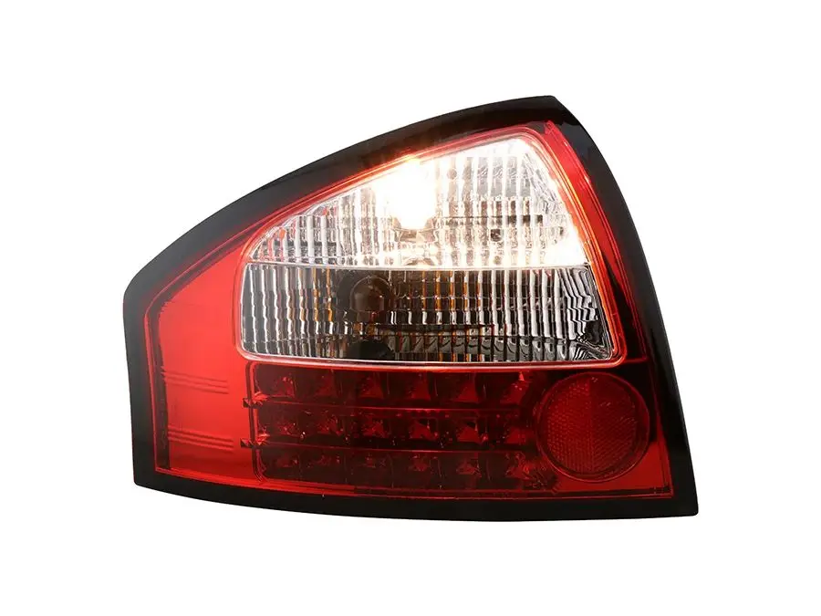 Lampu belakang LED untuk Audi A6 2001-2004 tahun warna merah & warna asap