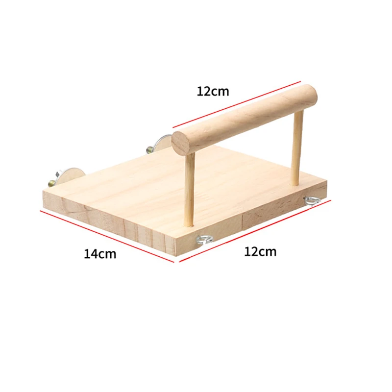 1szt Zabawna huśtawka dla ptaków Drewniana papuga Stojak na akcesoria Stojak na zabawki z koralikami do żucia Plac zabaw dla ptaków Budgerigar