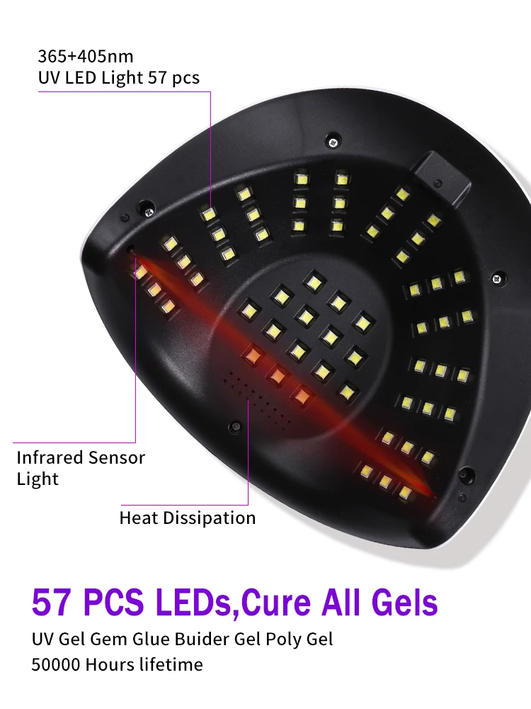 네일 드라이어 LED 네일 램프, 모션 센서 포함 젤 폴리시, 전문가용 매니큐어, 페디큐어 살롱 도구 용품, UV 라이트