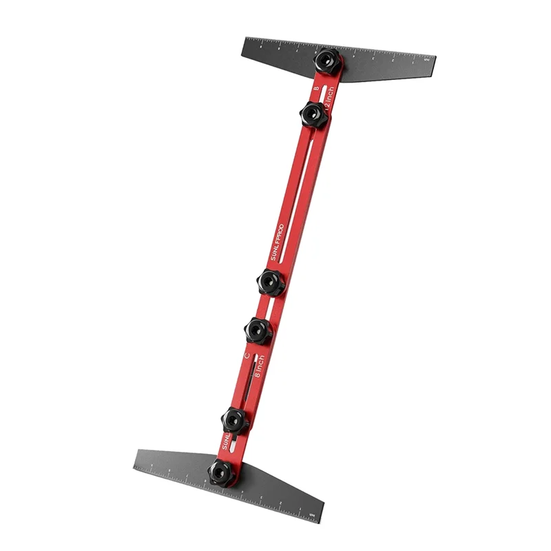 FAAJ-Herramienta de plantilla de escalera, plantilla de calibre de banda de rodadura de escalera, herramienta de medición de banda de rodadura de escalera, plantilla de calibre de escalera para herramienta de plantilla de peldaños de escaleras