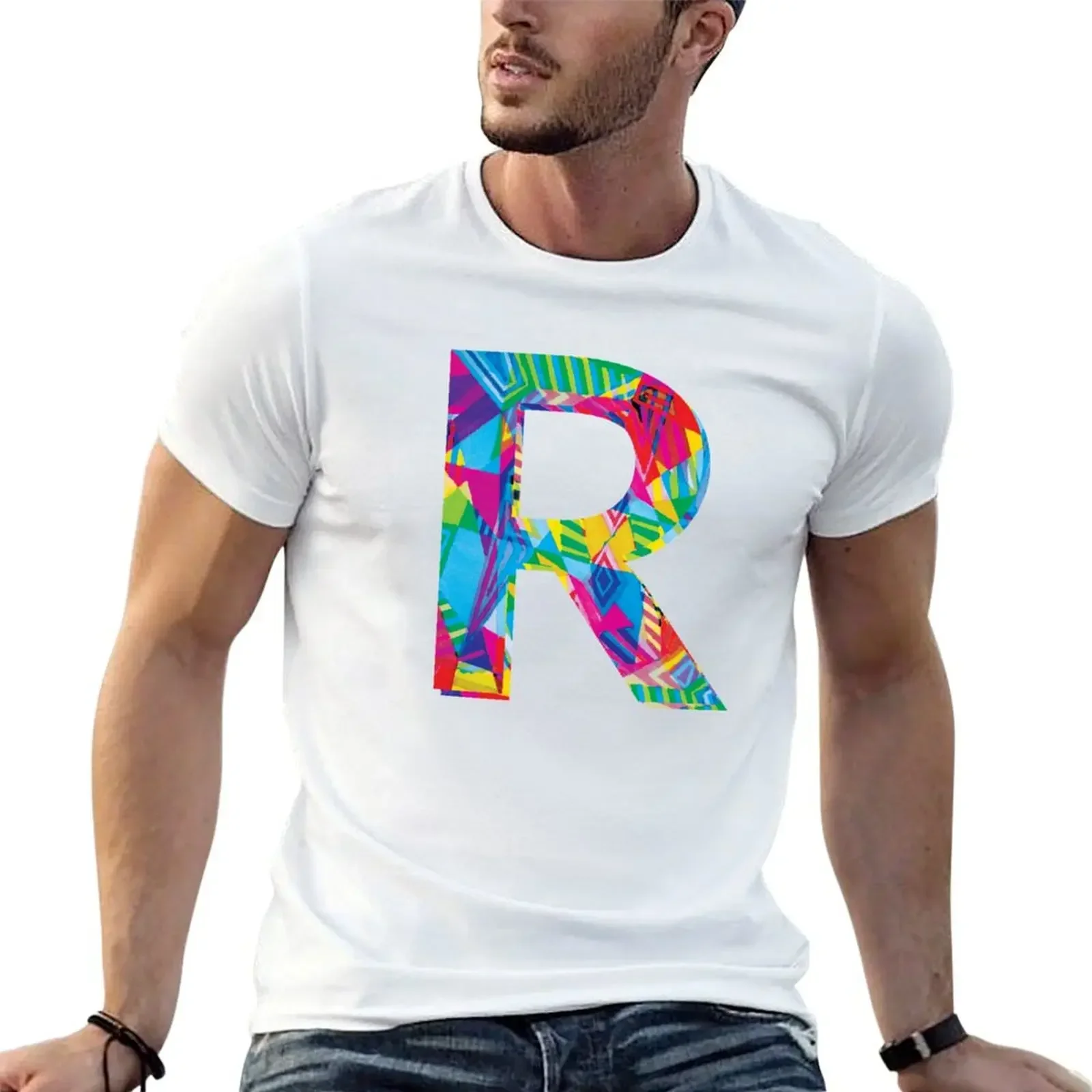 Fun Letter - R T-Shirt baggy shirts sports fans mens t shirt