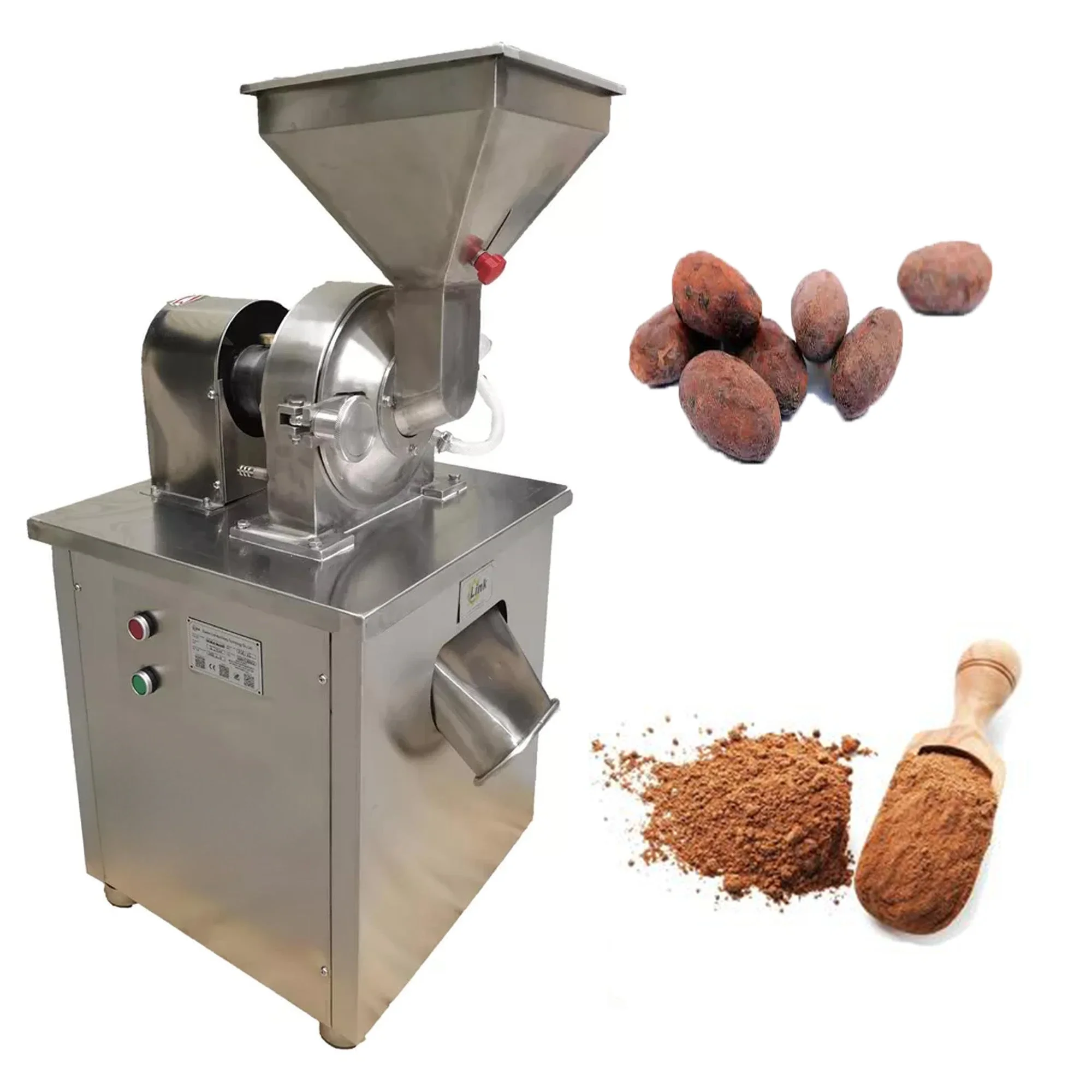 

Universal Factory Price Full Automatic Coconut Powder Cinnamon Nutmeg Spice Powder Cocoa Bean Grinding Machine