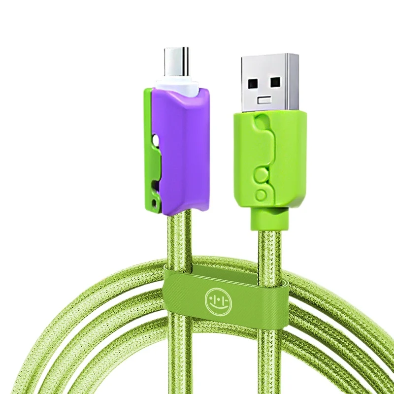 

Radish Color USB Charging Cable PD Fast Charging 60W with Protective Case Data Cable for Mobile Phone Tablet Headphone