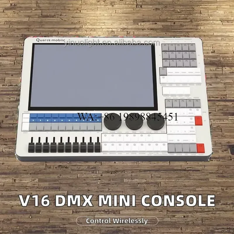 WMWMNU YINUO V16 Tiger Touch Mini Quartz Lighting Console I5 CPU DMX512 Stage Light Controller for Live Show Theater Events