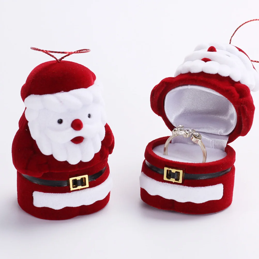 

Santa Claus Jewelry Box Fashion Storage Organizer Christmas Gifts Case for Necklaces Jewelry Protection Santa Gift Box