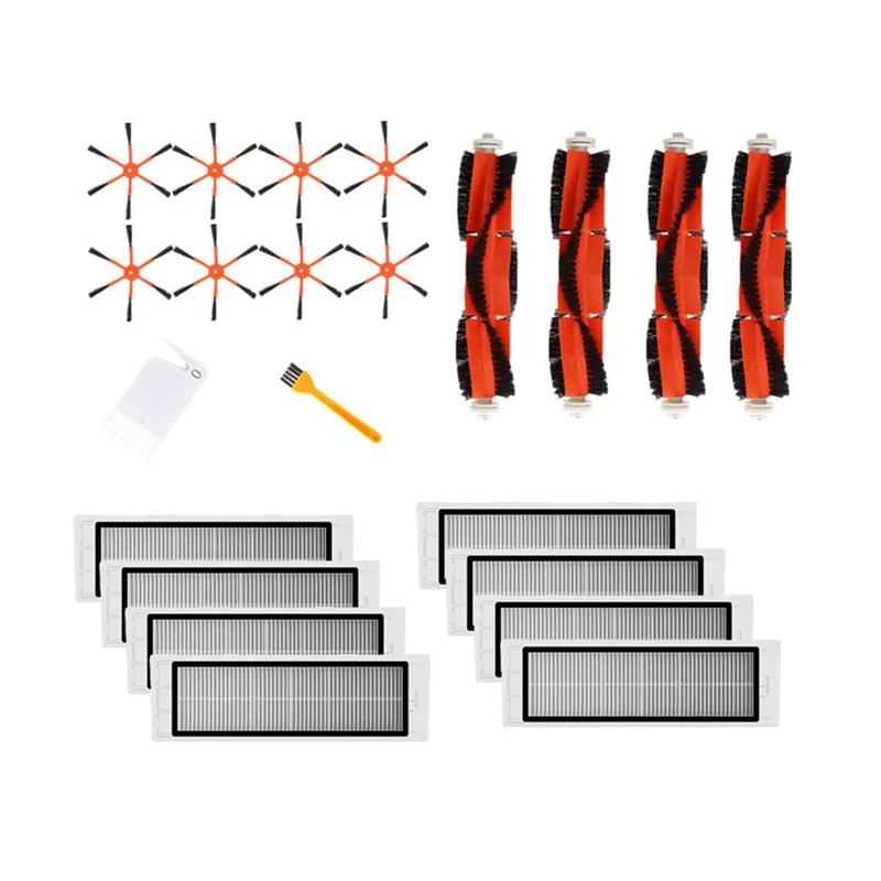 HEPA Filter + Side Brush + Main Brush For Xiaomi MI Robot Vacuum 2 Roborock S50 S51 Vacuum Cleaner Parts Accessories