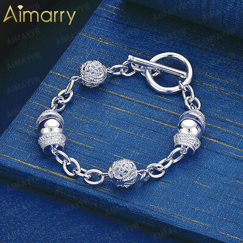925 Sterling Silber Exquisites Perlenarmband für Damenpartys, Bankette, Hochzeiten Hochwertiger Modeschmuck
