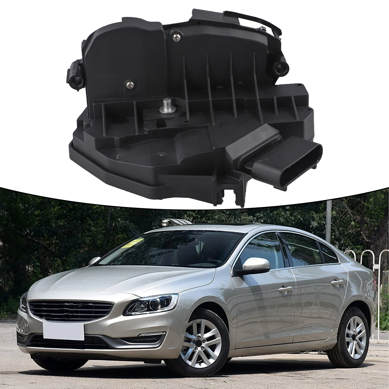 

Сменный 5-контактный передний левый дверной замок для Volvo для S60 2010 2018, модель OEM 31349858, долговечный материал, конструкция