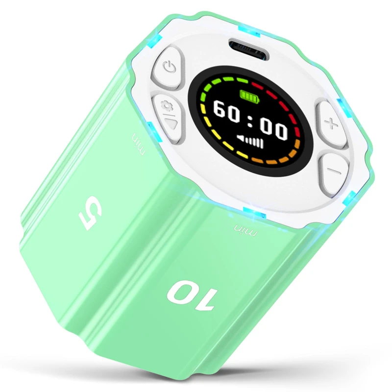 

Цифровой магнитный шестиугольный таймер-куб с настраиваемыми оповещениями и обратным отсчетом для приготовления пищи, работы, учебы