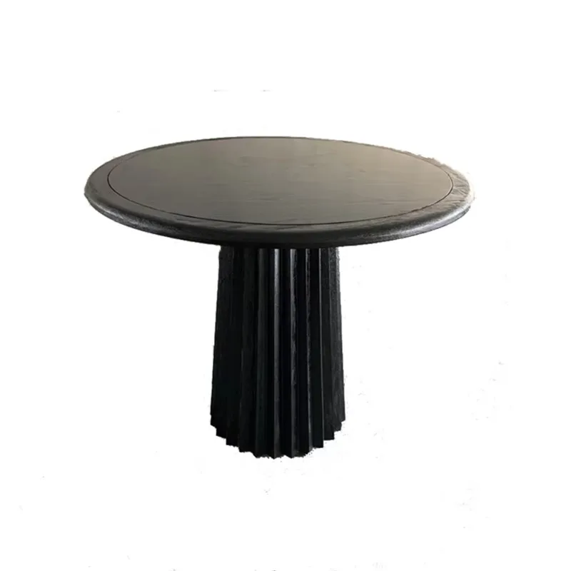 Scandinavian style luxury classic design white family party table all solid wood dining table