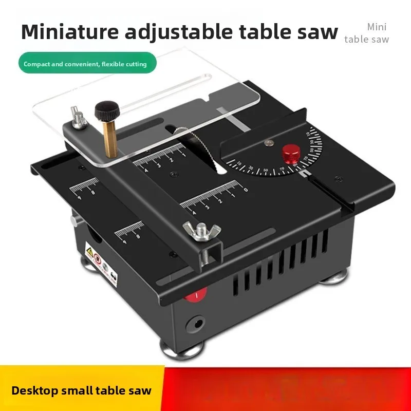 Woodworking Push Table Saw Household DIY Multifunctional Mini Acrylic Cutting Machine Desktop Micro Precision Table Saw