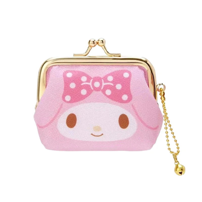 Anime Sanrio Cinnamoroll Kuromi Hello Kitty moja melodia Pom Pom puryn uroczy brelok etui w stylu kreskówki na monety torebka prezent dla przyjaciela