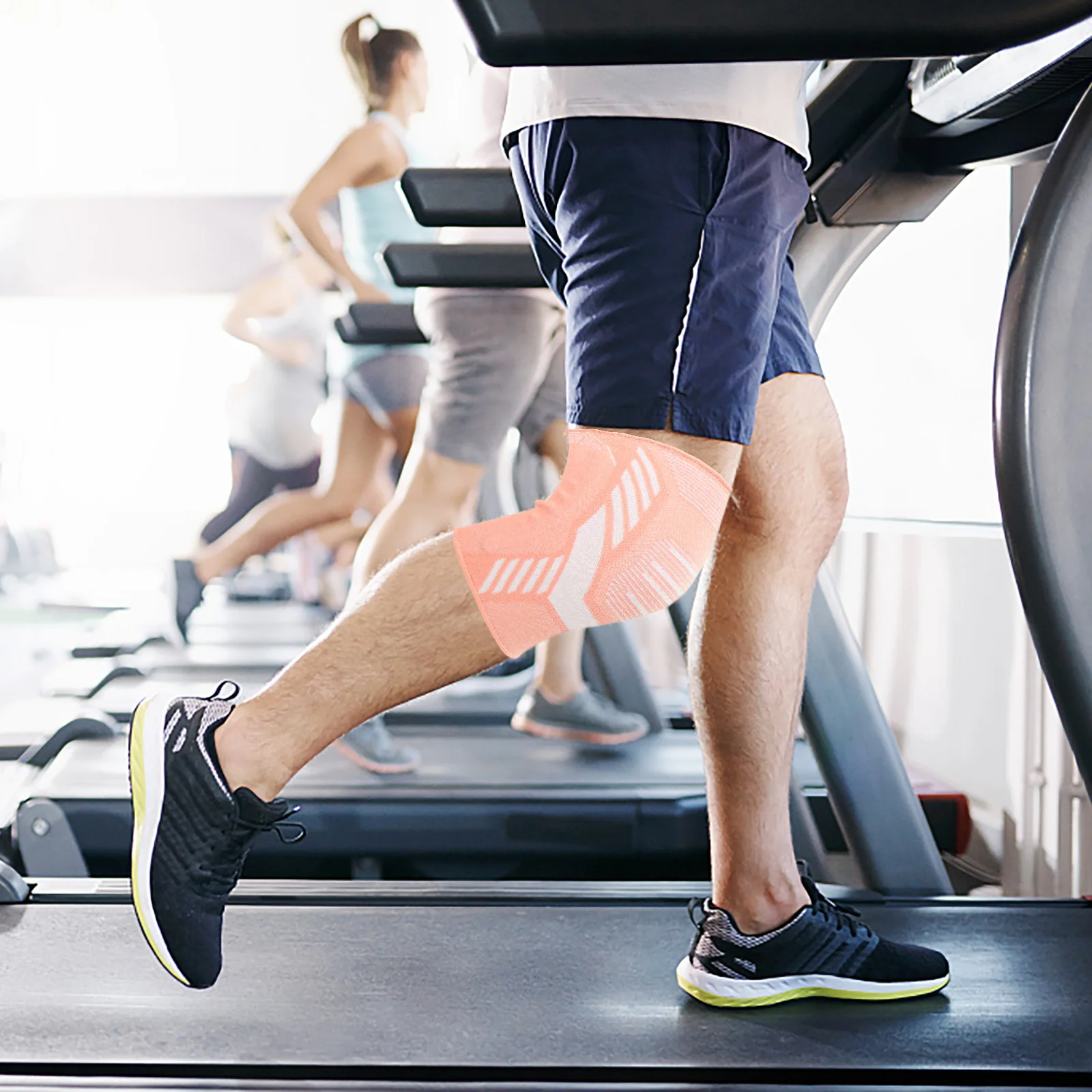 

1 пара эластичных наколенников, дышащий, износостойкий, наколенник, спортивный чехол для бега, пешего туризма, фитнеса