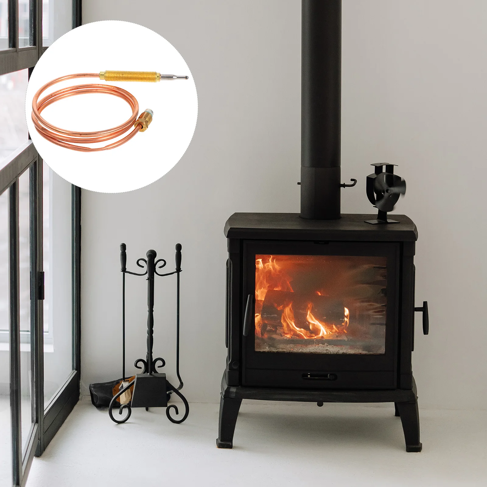 

Fireplace Heater Gas Furnace Thermocouple Replacement Kit Sensor Safety Golden Appliance