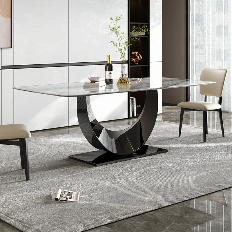 Console Mobile Dining Tables Coffee Kitchen Luxury Center Marble Dining Table Living Room White