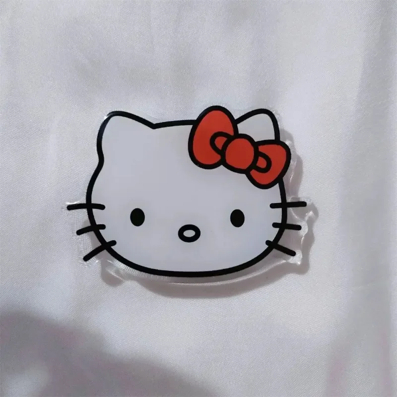 Sanrio Cartoon Hello Kitty uchwyt na telefon komórkowy śliczny Kuromi wysuwany składany uchwyt na telefon komórkowy zegarek TV pierścień na telefon komórkowy