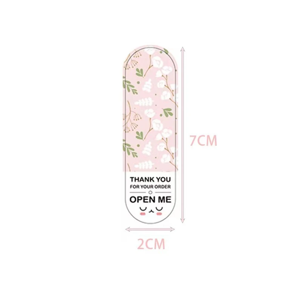 100pcs/Pack Floral Pattern Thank You For Your Order Sticker Package Sealing Labels Gift Decoration Sticker For Small Business